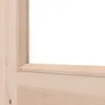 Detailansicht des Lichtausschnitts von Typ 02-LA-B Fichte Massivholz Doppelflügeltür inkl. Zarge - Kilsgaard