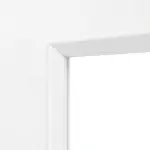 Detailansicht des Lichtausschnitts von Typ 43-LA Esche Weiß Lamikor Doppelflügeltür inkl. Zarge - Kilsgaard