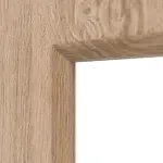 Detailansicht des Lichtausschnitts von Typ 43-LA Raucheiche Lamikor Doppelflügeltür inkl. Zarge - Kilsgaard