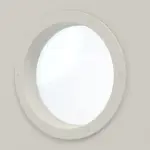 Detailansicht des Lichtausschnitts von Innentür-Set Stahl Mehrzwecktür D65-2 OD mit rundem LA im Gehflügel inkl. Eckzarge - Hörmann