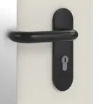 Detailansicht der Oberfläche von TECKENTRUP Komplettset 2-flg. Stahl Mehrzwecktür dw 42-2 mit Rechteckverglasung Ausschnitt 2 inkl. Eckzarge