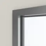 Detailansicht des Lichtausschnitts von Außentür-Set Stahl mit Feuerschutzfunktion H3-1 OD mit LA-B1 inkl. Eckzarge - Hörmann