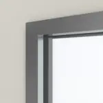 Detailansicht des Lichtausschnitts von Außentür-Set Stahl mit Feuerschutzfunktion H3-1 OD mit LA-B2 inkl. Blockzarge - Hörmann