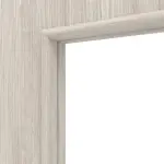 Detailansicht des Lichtausschnitts von Eiche lasiert LA 24 bandseitig Basic Durat Innentür - Huga