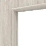 Detailansicht des Lichtausschnitts von Eiche lasiert LA 24 schlossseitig Basic Durat Innentür - Huga