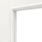 Detailansicht des Lichtausschnitts von Pino Weiß LA 24 schlossseitig Basic Durat Innentür - Huga