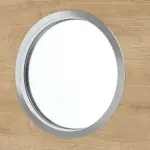 Detailansicht des Lichtausschnitts von Asteiche quer LA Bullauge Basic Durat Innentür - Huga