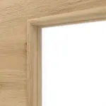 Detailansicht des Lichtausschnitts von Asteiche quer LA 12 Basic Durat Innentür - Huga