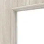 Detailansicht des Lichtausschnitts von Eiche lasiert LA 4 mittig Basic Durat Innentür - Huga