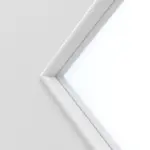 Detailansicht des Lichtausschnitts von Bütte Weiß LA 6 Raute Basic Durat Innentür - Huga