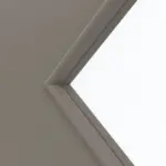 Detailansicht des Lichtausschnitts von Taupe RAL 7048 LA 6 Raute Basic Lack Innentür - Huga