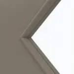 Detailansicht des Lichtausschnitts von Taupe RAL 7048 LA 6 Raute Mattlack Basic Innentür - Huga