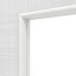 Detailansicht des Lichtausschnitts von Cotton like Weiß LA 27 Basic Innentür - Huga