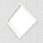 Detailansicht des Lichtausschnitts von Cotton like Weiß LA 6 Basic Innentür - Huga