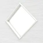 Detailansicht des Lichtausschnitts von Strukturiert Weiß LA 6 Basic Innentür - Huga