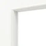 Detailansicht des Lichtausschnitts von Ultramatt Weiß LA 9 Basic Innentür - Huga