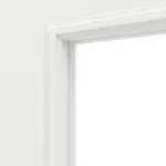 Detailansicht des Lichtausschnitts von HUGA Innentür Landhaus 1 Weißlack Classic mit Lichtausschnitt LA