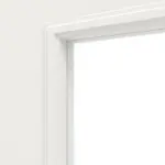 Detailansicht des Lichtausschnitts von HUGA Innentür Landhaus 4 Weißlack Classic mit Lichtausschnitt LA