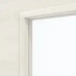 Detailansicht des Lichtausschnitts von Pinie Weiß Cross PIC 230 Typ LA-DIN GetaLit Innentür - Westag