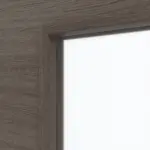 Detailansicht des Lichtausschnitts von Pinie Grau Cross PiC 44 Typ LA-DIN GetaLit Innentür - Westag