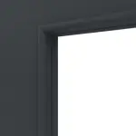 Detailansicht des Lichtausschnitts von Signum 29 LA 27 Basic Lack Anthrazit RAL 7016 Innentür - Huga