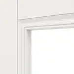 Detailansicht des Lichtausschnitts von HUGA Innentür Kontur 5 Weißlack Classic mit Lichtausschnitt LA 2