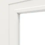 Detailansicht des Lichtausschnitts von Montana 1 LA ClassicLine Weißlack Innentür - Hörmann