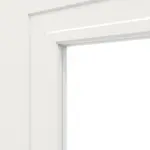 Detailansicht des Lichtausschnitts von Lacuna 1 LA Classic Weißlack Innentür - Huga