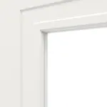 Detailansicht des Lichtausschnitts von Montana 3 LA ClassicLine Weißlack Innentür - Hörmann