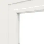 Detailansicht des Lichtausschnitts von Montana 6 LA 1 ClassicLine Weißlack Innentür - Hörmann