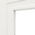 Detailansicht des Lichtausschnitts von Lacuna 6 LA 1 Classic Weißlack Innentür - Huga