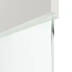 Detailansicht des Lichtausschnitts von Smart 2 quer Plain 79-7 Basic Durat Verkehrsweiß RAL 9016 Innentür - Huga