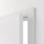 Geöffnete Detailansicht von HUGA Innentür-Set Weiß Bütte Basic Durat stumpfeinschlagend mit Zarge und Drücker