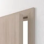 Detailansicht der geöffneten Tür von HUGA Innentür-Set Eiche grau Basic Durat stumpfeinschlagend mit Zarge und Drücker