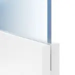 Detailansicht des Lichtausschnitts von Esche Weiß Pore Es 242 Portalit Innentür View Typ 2204 - Westag