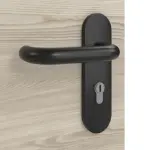 Detailansicht der Oberfläche von HÖRMANN Rauchschutztür Gebürstete Lärche hell quer Duradecor ProLine 