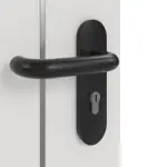 Detailansicht der Oberfläche von GARANT Rauchschutztür Corona 850 Silver Grey CePaL