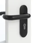 Detailansicht der Oberfläche von GARANT Rauchschutztür Matt Weißlack 9016 G-TEC mit Lichtausschnitt LA-6