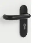 Detailansicht der Oberfläche von GARANT Rauchschutztür Matt Weißlack 9016 G-TEC mit Lichtausschnitt LA-8