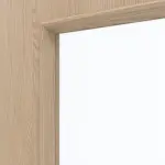 Detailansicht des Lichtausschnitts von GARANT Rauchschutztür Authentic Achat CePaL mit Lichtausschnitt LA-9