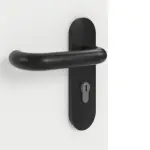 Detailansicht der Oberfläche von GARANT Rauchschutztür Matt Weißlack 9016 G-TEC mit Lichtausschnitt LA-9