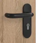 Detailansicht der Oberfläche von JELD-WEN Rauchschutztür Raucheiche DuriTop CPL