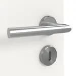 Detailansicht der Oberfläche von GARANT Schallschutztür Corona 832 Weißlack 9016 CePaL