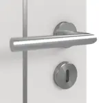 Detailansicht der Oberfläche von GARANT Schallschutztür Corona 850 Silver Grey CePaL