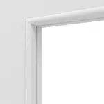 Detailansicht des Lichtausschnitts von Bütte Weiß LA 24 schlossseitig Basic Durat Schiebetür - Huga