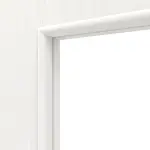 Detailansicht des Lichtausschnitts von Pino Weiß LA 24 bandseitig Basic Durat Schiebetür - Huga