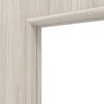 Detailansicht des Lichtausschnitts von Eiche lasiert LA 24 schlossseitig Basic Durat Schiebetür - Huga