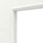 Detailansicht des Lichtausschnitts von Pino Weiß LA 24 schlossseitig Basic Durat Schiebetür - Huga