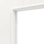 Detailansicht des Lichtausschnitts von Pino Weiß LA 12 Basic Durat Schiebetür - Huga