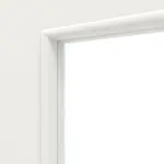 Detailansicht des Lichtausschnitts von Weiß ähnlich RAL 9016 LA 12 Basic Lack Schiebetür - Huga